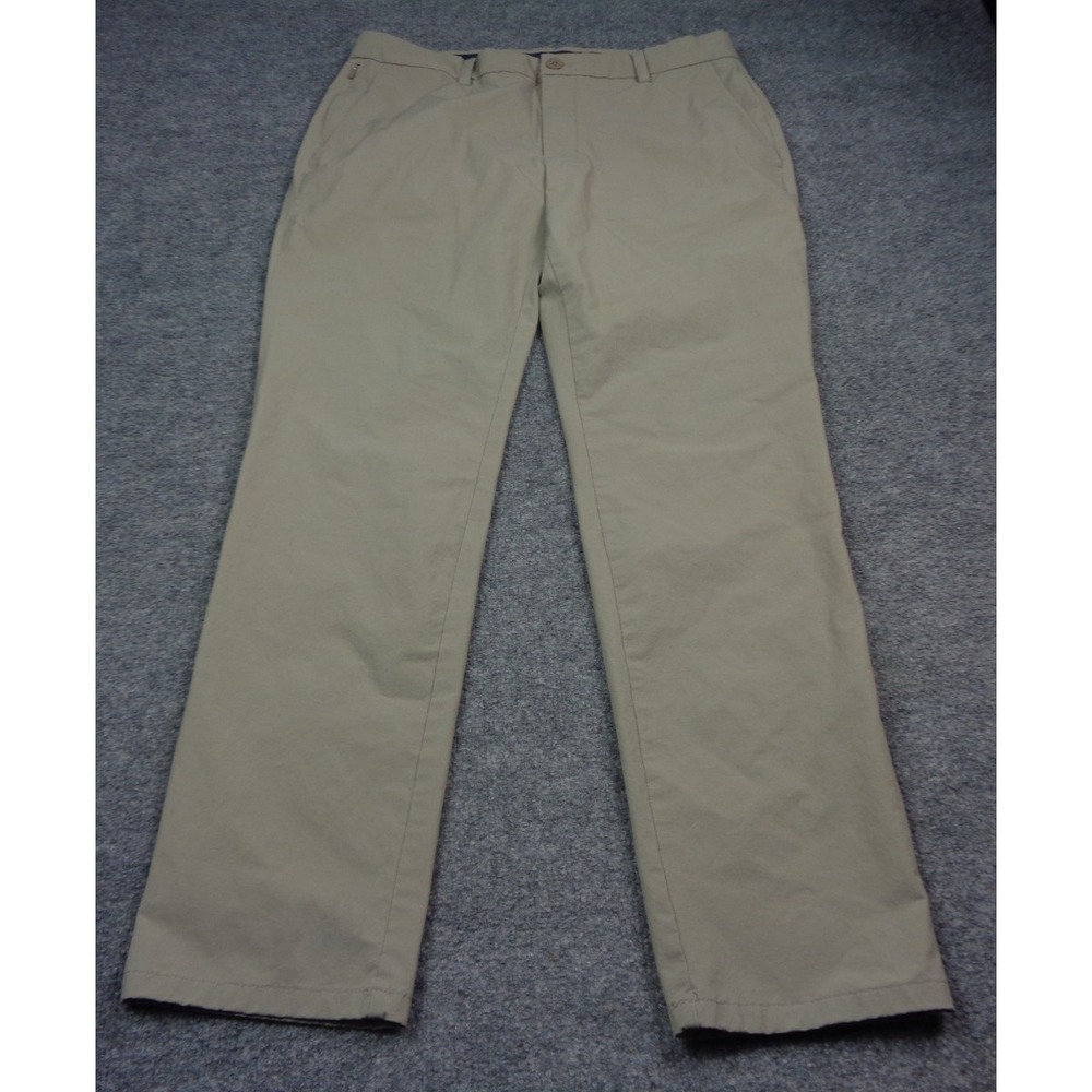 VIneyard Vines Pants Men 34x32 Beige Pocket Stretch On The Go Performance